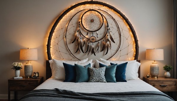 Ajoutez une touche de magie avec l'attrape rêve géant à tête de lit
